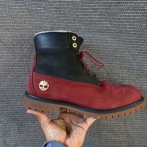 Timberland 6" Fleece Lined Boot Limited Edition Red/Black